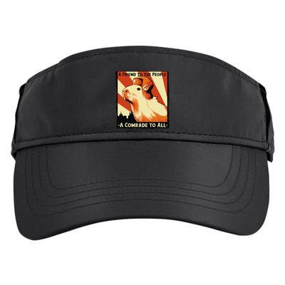 Ussr Communist Capybara Soviet A Friend To The People Adult Drive Performance Visor