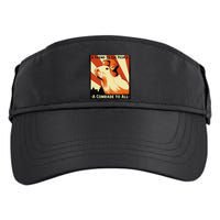 Ussr Communist Capybara Soviet A Friend To The People Adult Drive Performance Visor