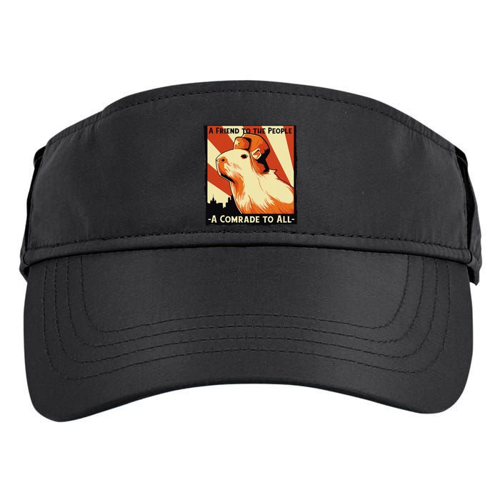 Ussr Communist Capybara Soviet A Friend To The People Adult Drive Performance Visor