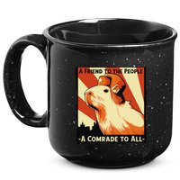 Ussr Communist Capybara Soviet A Friend To The People 15oz Campfire Ceramic Mug