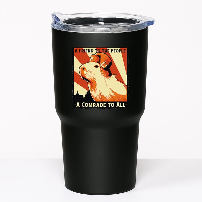 Ussr Communist Capybara Soviet A Friend To The People Tumbler
