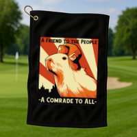 Ussr Communist Capybara Soviet A Friend To The People Golf Towel