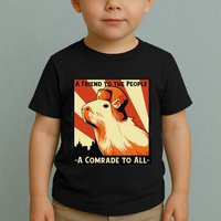Ussr Communist Capybara Soviet A Friend To The People Toddler T-Shirt