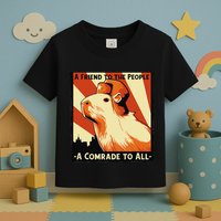 Ussr Communist Capybara Soviet A Friend To The People Toddler T-Shirt