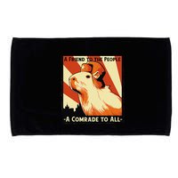 Ussr Communist Capybara Soviet A Friend To The People Microfiber Hand Towel