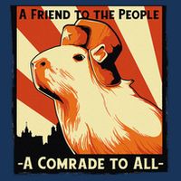 Ussr Communist Capybara Soviet A Friend To The People Infant Baby Jersey Bodysuit