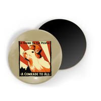 Ussr Communist Capybara Soviet A Friend To The People Magnet