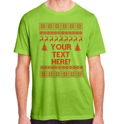 Custom Personalized Ugly Christmas Sweater Family Adult ChromaSoft Performance T-Shirt