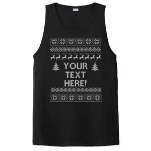 Custom Personalized Ugly Christmas Sweater Family PosiCharge Competitor Tank