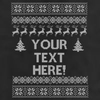 Custom Personalized Ugly Christmas Sweater Family Trucker Hat