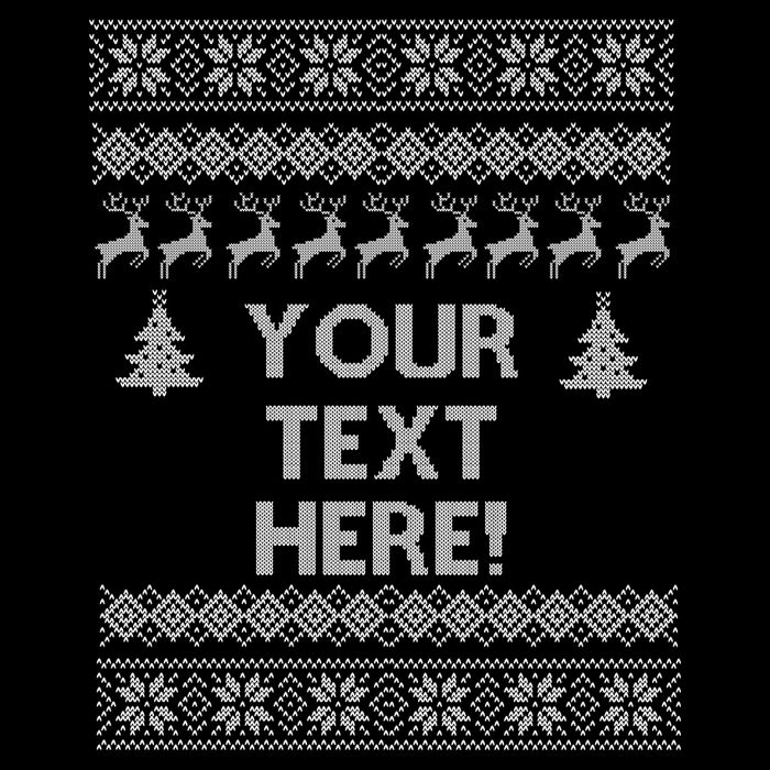 Custom Personalized Ugly Christmas Sweater Family Wool Snapback Cap