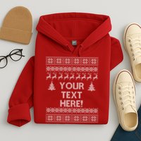 Custom Personalized Ugly Christmas Sweater Family Hoodie