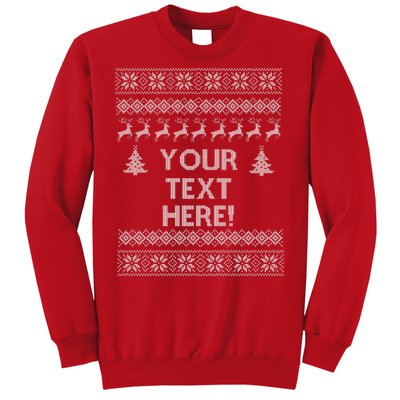 Custom Personalized Ugly Christmas Sweater Family Sweatshirt