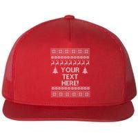 Custom Personalized Ugly Christmas Sweater Family Flatbill Hat