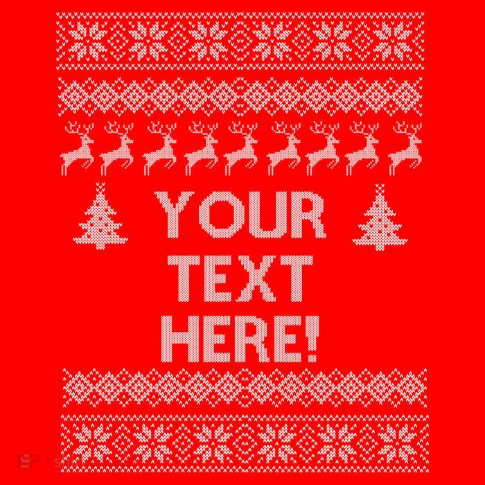 Custom Personalized Ugly Christmas Sweater Family Flatbill Hat