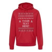 Custom Personalized Ugly Christmas Sweater Family Premium Hoodie