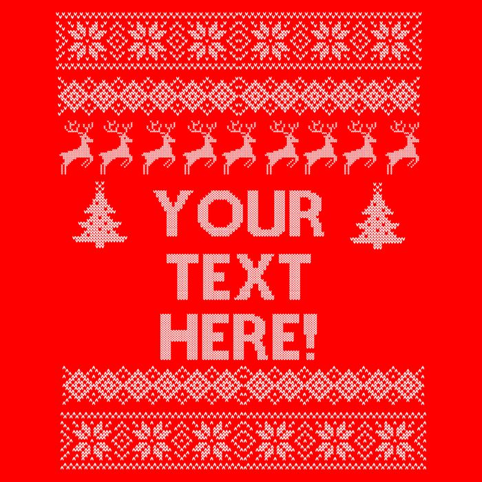 Custom Personalized Ugly Christmas Sweater Family 16 in Basic Backpack