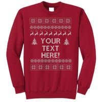 Custom Personalized Ugly Christmas Sweater Family Tall Sweatshirt