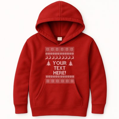 Custom Personalized Ugly Christmas Sweater Family Kids Hoodie