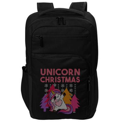 Ugly Christmas Dabbing Unicorn Impact Tech Backpack