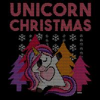 Ugly Christmas Dabbing Unicorn Sustainable Bucket Hat