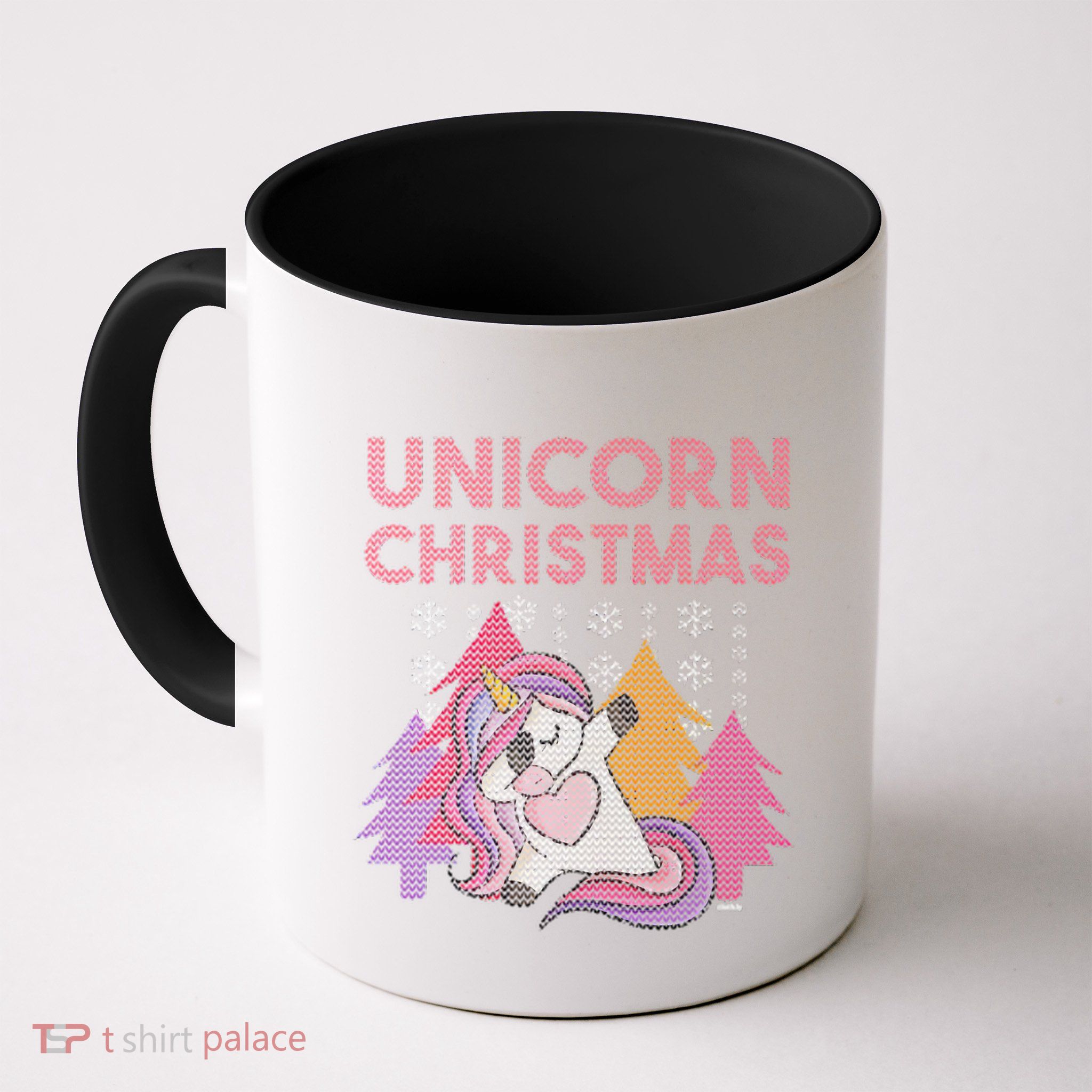 Ugly Christmas Dabbing Unicorn Mug