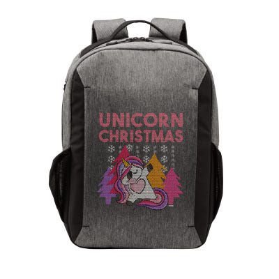 Ugly Christmas Dabbing Unicorn Vector Backpack