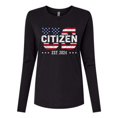 Us Citizenship Decoration American New Usa Citizen Womens Cotton Relaxed Long Sleeve T-Shirt