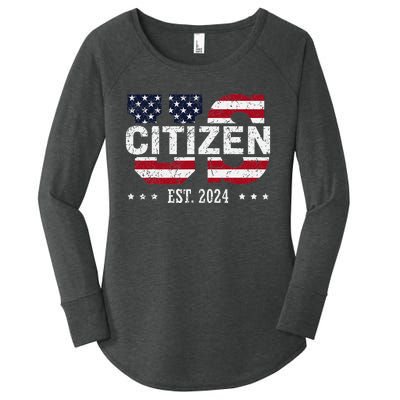 Us Citizenship Decoration American New Usa Citizen Women's Perfect Tri Tunic Long Sleeve Shirt