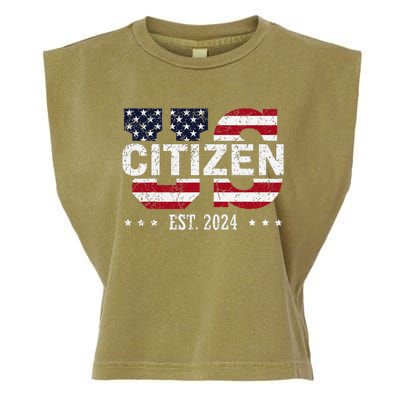 Us Citizenship Decoration American New Usa Citizen Garment-Dyed Women's Muscle Tee