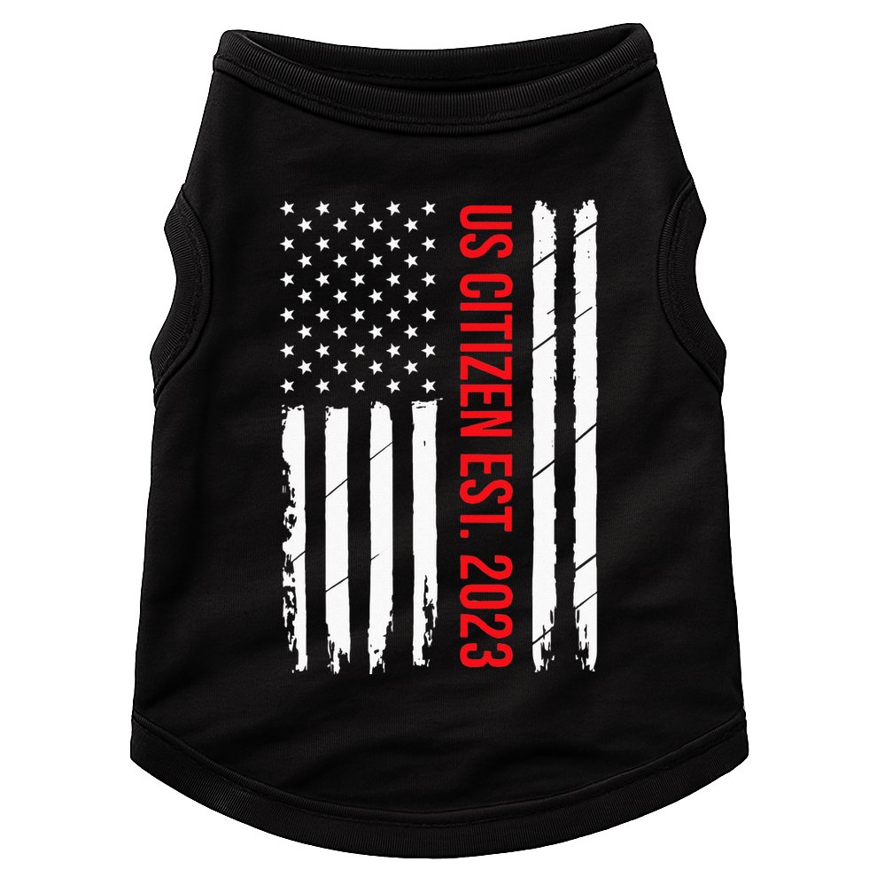 US Citizenship Decoration American New USA Citizen Doggie Tank