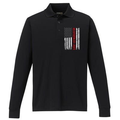 US Citizenship Decoration American New USA Citizen Performance Long Sleeve Polo