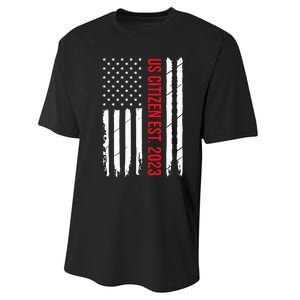 US Citizenship Decoration American New USA Citizen Performance Sprint T-Shirt