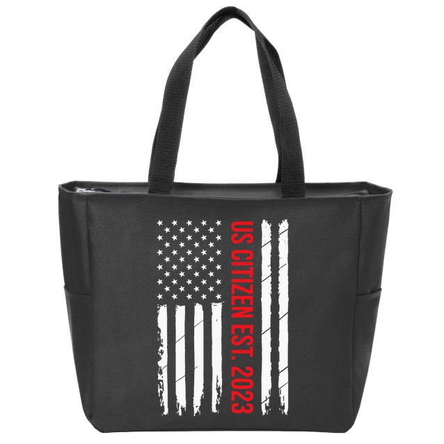 US Citizenship Decoration American New USA Citizen Zip Tote Bag