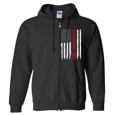 US Citizenship Decoration American New USA Citizen Full Zip Hoodie