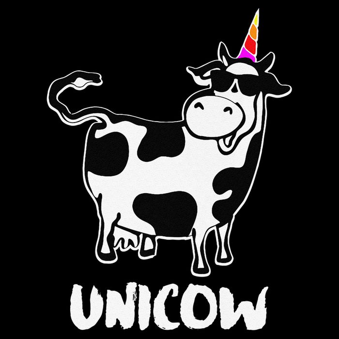 Unicow. Cute Dairy Cow Farmer Funny Cow Lover Gift Premium Flat Bill Trucker Hat