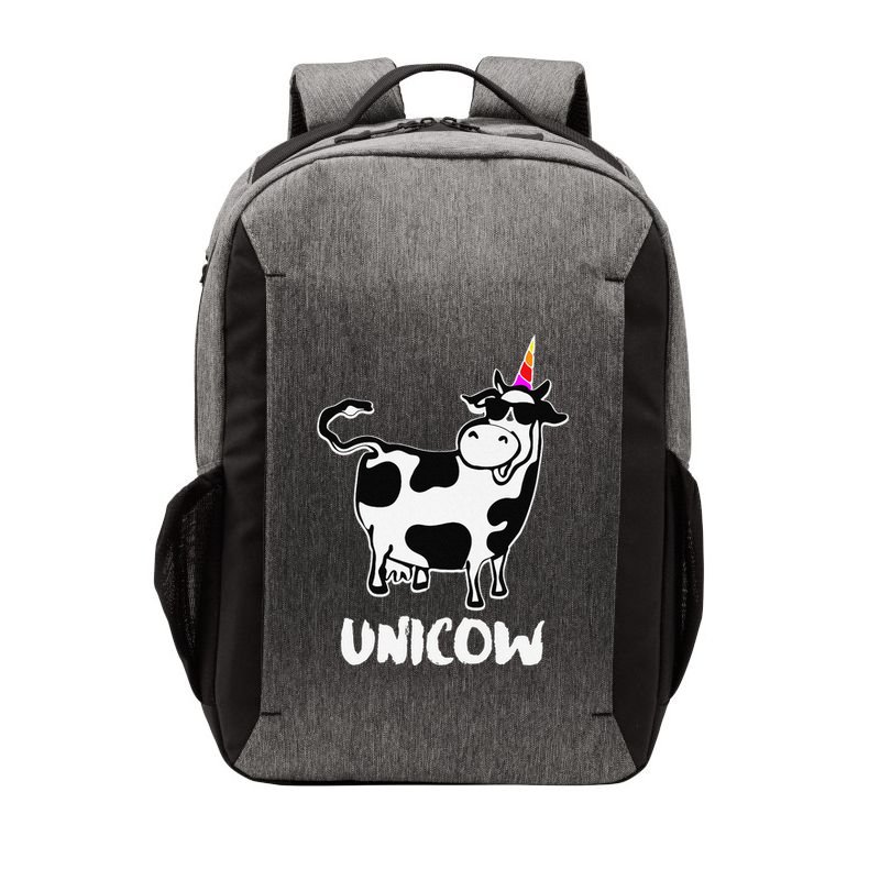 Unicow. Cute Dairy Cow Farmer Funny Cow Lover Gift Premium Vector Backpack