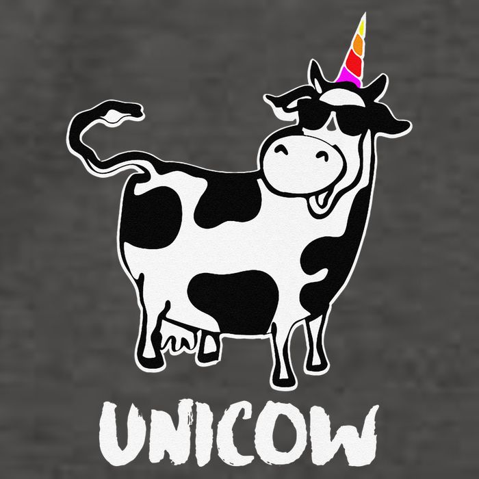 Unicow. Cute Dairy Cow Farmer Funny Cow Lover Gift Premium Vector Backpack