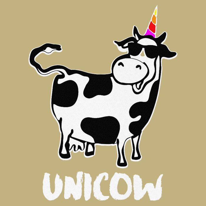 Unicow. Cute Dairy Cow Farmer Funny Cow Lover Gift Premium Hoodie