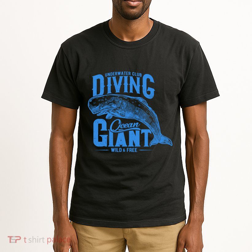 Underwater Club Diving Ocean Giant Wild And Free Tall T-Shirt