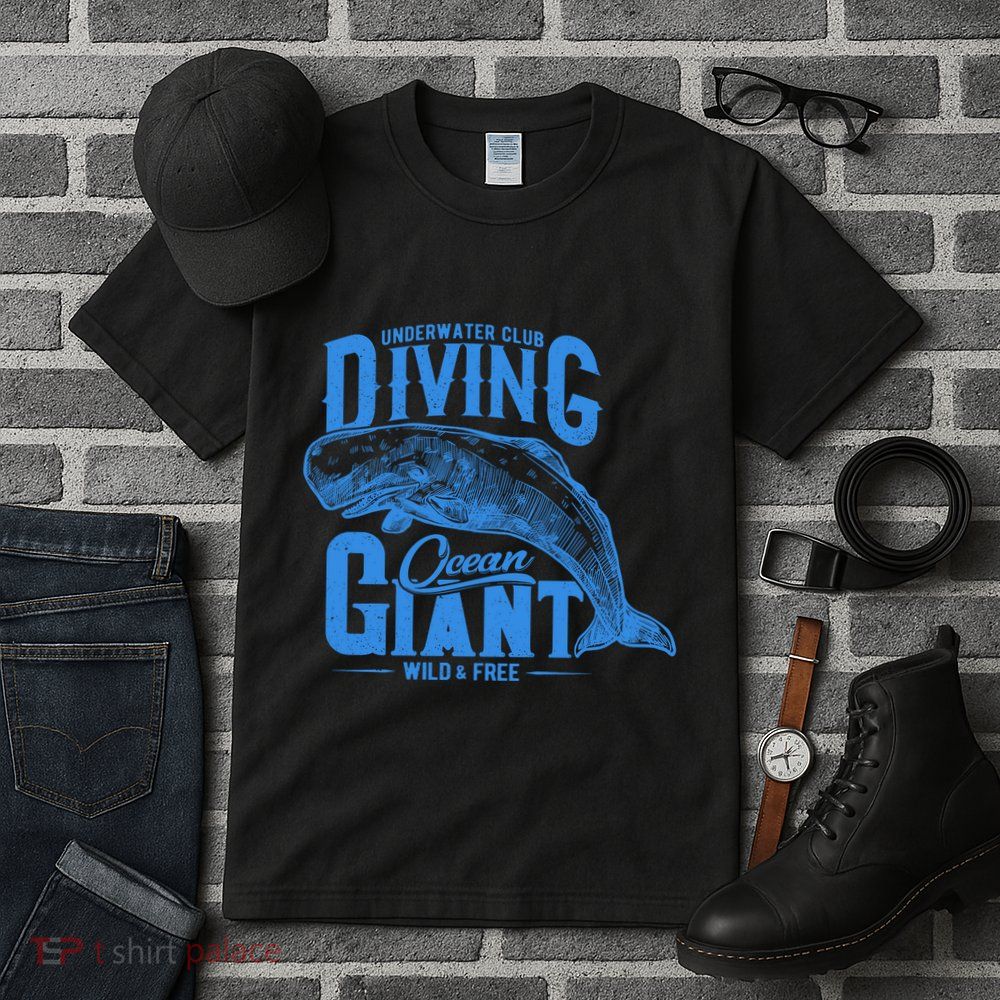 Underwater Club Diving Ocean Giant Wild And Free Tall T-Shirt