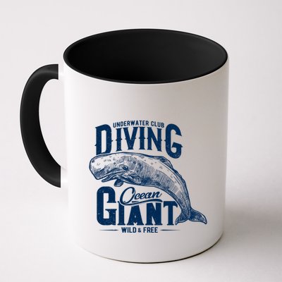 Underwater Club Diving Ocean Giant Wild And Free Mug