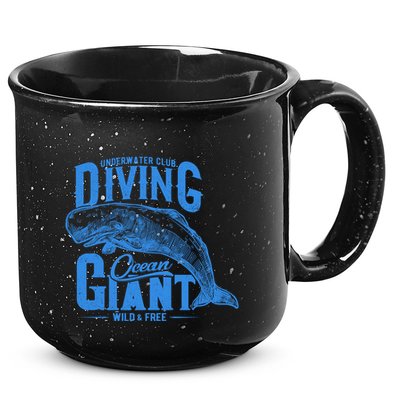 Underwater Club Diving Ocean Giant Wild And Free 15oz Campfire Ceramic Mug