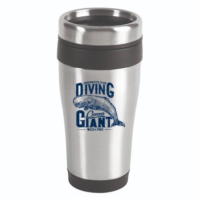 Underwater Club Diving Ocean Giant Wild And Free 16oz Travel Tumbler