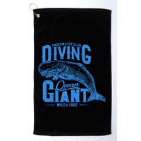 Underwater Club Diving Ocean Giant Wild And Free Golf Towel