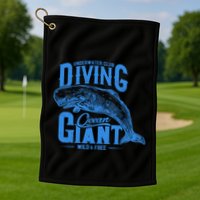 Underwater Club Diving Ocean Giant Wild And Free Golf Towel
