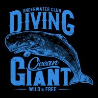 Underwater Club Diving Ocean Giant Wild And Free Wool Snapback Cap