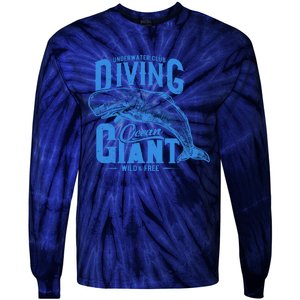 Underwater Club Diving Ocean Giant Wild And Free Tie-Dye Long Sleeve Shirt