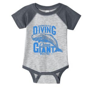 Underwater Club Diving Ocean Giant Wild And Free Infant Baby Jersey Bodysuit