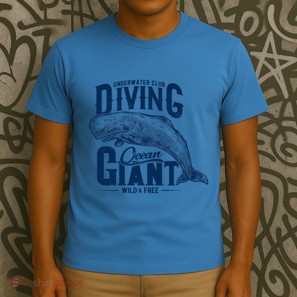 Underwater Club Diving Ocean Giant Wild And Free T-Shirt